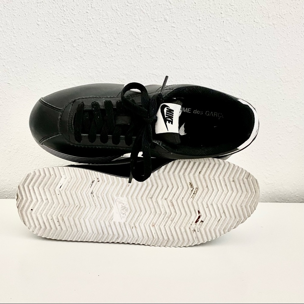 SOLD Comme des Garçons x Nike Platform Cortez Black 8 US, 39 EU - Picture 8 of 11